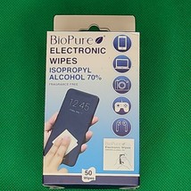 Electronic Cleaning Wipes BioPure 70% Isopropyl Alcohol fragrance free 50 Pk - £3.88 GBP