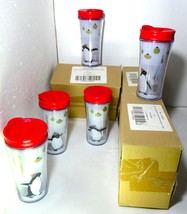 Starbucks 5 Acrylic Tumbler Dancing Penguins 8 oz -EMEA  MIC 2011 Box W SKU, New - £259.79 GBP