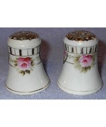 Nippon Rose Painted Salt and Pepper Shaker Set - $13.95