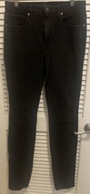 Khaite Black Straight Jeans w/leg Zipper Size 29x34 - $197.99