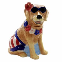 Tabletop HOT DOGS 3D TREAT COOKIE JAR Beach Sand Hawaiian Sunglasses 28278 - $55.44