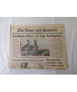 ORIGINAL Charleston News and Courier Newspaper August 20 1990 Desert Sto... - £46.70 GBP