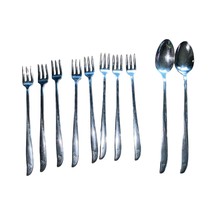Oneida Vintage Stainless 8 piece long handled flatware cutlery spoon/fork set  - £28.06 GBP