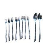Oneida Vintage Stainless 8 piece long handled flatware cutlery spoon/for... - £28.28 GBP