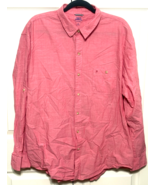 Izod Salmon Mens XL Saltwater Relaxed Button Down Long Sleeve Shirt - $13.61 CAD