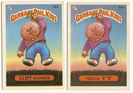 1986 Garbage Pail Kids Cards Series 5 181a Cliff Hanger / 181b Neck Ty GPK - £3.80 GBP