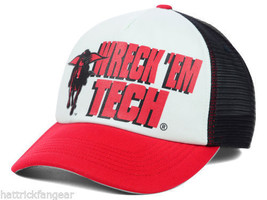 Texas Tech Red Riders Wreck Em Tech Tow NCAA Spittin Foam Team Trucker Cap Hat - £15.00 GBP