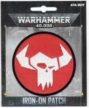 Warhammer 40K War Game Orks 1 Logo Embroidered Patch NEW UNUSED - $7.84