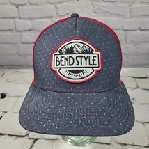 Bend Style Trucker Hat Mountain Patch Snapback Ball Cap Oregon  - $14.84