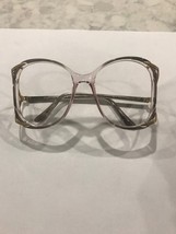 VTG Art Deco Darling St. Moritz Sea Mist Gold &amp; Pink Costume Glasses 54-... - $15.00
