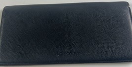 Burberry Long Wallet Bifold Leather Black Nova Check 7.5x3.5 - £74.57 GBP