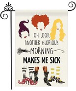 Halloween Hocus Pocus Garden Flag Double Sided Halloween Decor Yard Flag... - $18.85