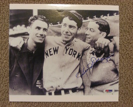 Dom Dimaggio Little Professor With Brothers Joe &amp; Vince Auto Signed 8 X10 Psa/Dna - £119.89 GBP