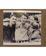 DOM DIMAGGIO LITTLE PROFESSOR WITH BROTHERS JOE &amp; VINCE AUTO SIGNED 8X10... - £119.52 GBP