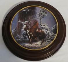 Framed Hamilton Collection Chuck Ren Mystic Warrior Plate 1317F - $14.95