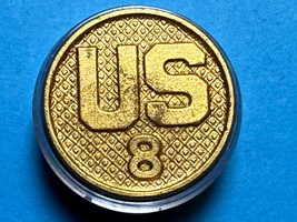 CIRCA 1926-1937, U.S. 8th REGIMENT, COLLAR DISK TYPE II, ENLISTED, U.S. ... - $21.02 CAD