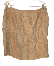 Tailor B. Moss Gold Ash Speckled Skirt w/Side Zipper Size 12 14 - £21.25 GBP