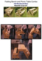 Folding Bench Into a Picnic Table Build Plans - £0.00 GBP