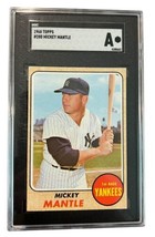 1968 Topps #280 Mickey Mantle SGC Authentic New York Yankees HOF Baseball Card - £220.72 GBP
