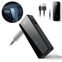 Usb Wireless Bluetooth 5.0 Audio Transmitter Receiver Adapter 3.5Mm Aux Car 2In1 - £15.71 GBP