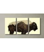 wall26 Buffalo and The Rocky Mountains - Canvas Art Wall Art - 24&quot;x36&quot; - £46.70 GBP