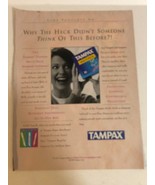 1998 Tampax Tampons Vintage Print Ad Advertisement  pa5 - $7.91