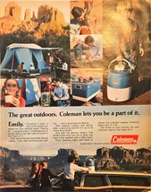 Coleman The Great Outdoors Camping Hiking Mountains-1972 Vintage Print Ad - $181.16 MXN