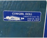 VTG 1990 House Of Lloyd Cowgirl Doll Stock No. 120165 Porcelain Doll W/ ... - $19.39