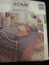 McCall&#39;s Home Decorating Pattern 3559 Bedroom Essentials Uncut Brand New - £7.82 GBP