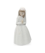 Lladro NAO First Communion Girl Dressed In White, Porcelain Figurine Pra... - $48.10