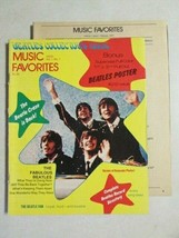BEATLES COLLECTOR&#39;S ISSUE MUSIC FAVORITES VOL. 1 NO. 1 W/POSTER VINTAGE ... - £7.72 GBP
