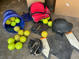 Softball Equipment Set - $120.00