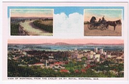 Postcard View From Chalet On Mount Royal Montreal Quebec CLC - £2.73 GBP