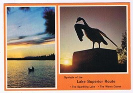 Ontario Postcard Sparkling Lake Wawa Goose Lake Superior Circle Route - £1.70 GBP