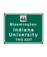 Replica Indiana University Metal Highway Sign - $628.30 MXN+