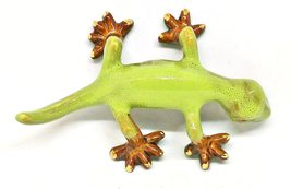 Golden Pond Collection Small Green Gecko Figurine 5.5 inches (A) - £27.97 GBP