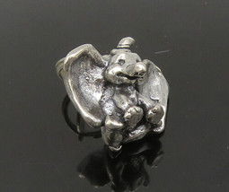 DISNEY 925 Sterling Silver - Vintage Dumbo Elephant Cartoon Pendant - PT19000 - £29.72 GBP