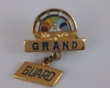Vintage Grand Guard Colorful Gold Tone .75&quot; Lapel Hat Pin - $5.34