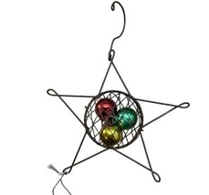 Midwest Wire Star with Glass Balls Western Rustic Christmas Ornament NWT - £10.90 GBP