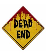Bloody Dead End Road Sign Plasma Cut Metal Sign - £29.53 GBP