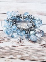 Vintage Stretch Bracelet Light Blue - £11.00 GBP