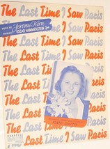 VintageThe Last Time I Saw Paris Sheet Music 1940 - $4.94