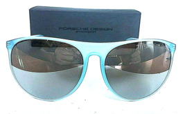 New PORSCHE DESIGN P 8596 D Cat3 58mm Oversized Blue Mirrored Women&#39;s Sunglasses - $189.99