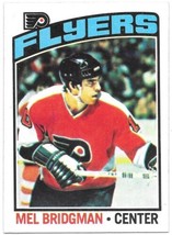 Mel Bridgman Philadelphia Flyers NHL Hockey Trading Card #26 Topps 1976-77 NM-EX - £1.19 GBP