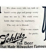 Schlitz Milwaukee Beer 1905 Advertisement Clean Brewery Life DWCC11 - $54.66 CAD