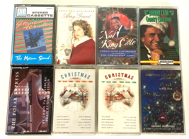 Lot of 8 Christmas Cassette Tapes-Johnny Cash, Stevie Wonder, Nat King Cole - £11.94 GBP