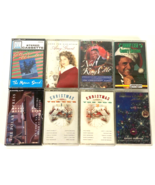 Lot of 8 Christmas Cassette Tapes-Johnny Cash, Stevie Wonder, Nat King Cole - $14.96