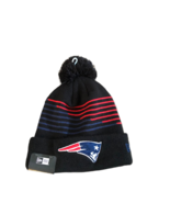 New NWT New England Patriots New Era Zig Zag Logo Cuffed Pom Knit Beanie... - £19.42 GBP