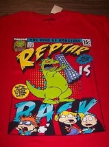 Nickelodeon Rugrats Reptar Dinosaur As Godzilla T-Shirt Large New w/ Tag 1990&#39;s - £15.82 GBP