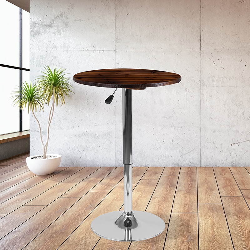 Primary image for 23.5RD Pine Adjustable Table CH-9-GG